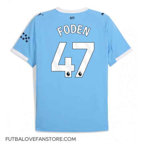 Manchester City Phil Foden #47 Domáci futbalový dres 2025-26 Krátky Rukáv Manchester City Phil Foden #47 Domáci futbalový dres 2025-26 Krátky Rukáv